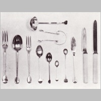 c. 1902, Ladle, spoons and forks, photo in J. Brandon-Jones, p. 137.jpg